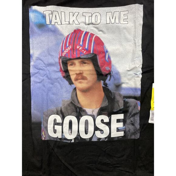 Top Gun Movie Talk To Me Goose Official Graphic T-Shirt Tee Sz Large NWT - Picture 3 of 5